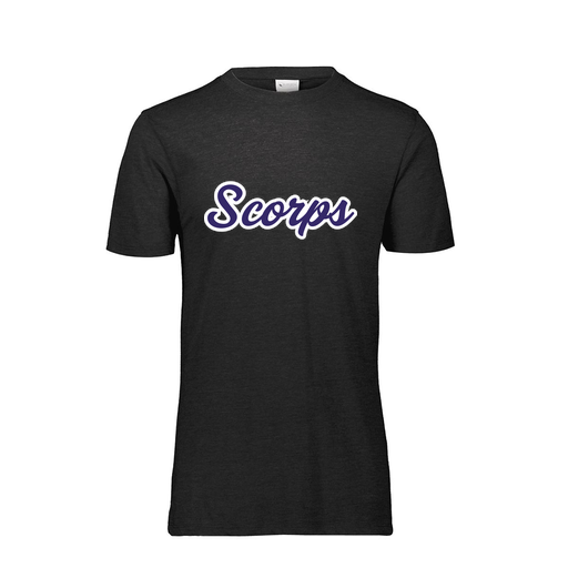 [FTSCUBBK-AS-LOGO3] Decker Men's Tri-Blend T-Shirt - Short Sleeve (Adult S, Black, Logo 3)